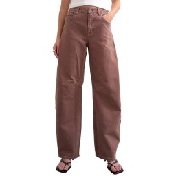 TOPSHOP Jeans Tsbarrel High Rise Aubergine Dnm 31001735 19-3540 TCX purple magic
