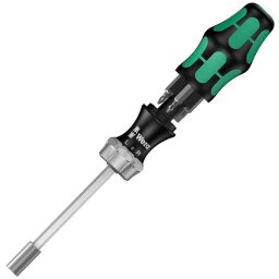 Set de biti si surubelnita cu clichet 7 in Kraftform Kompakt 27 RA 1 SB 1 Wera 05073660001