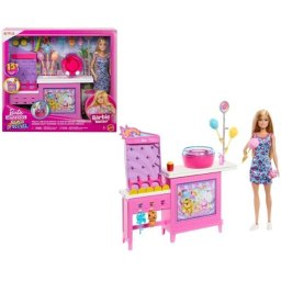Set de joaca Papusa Barbie Mysteries - Beach Detectives, Cabina de jocuri