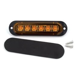 Set 2 Lampi laterale 6 LED Semnalizare Galbena 12 24V pozitie si stroboscop pentru camion remorca