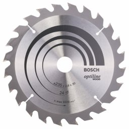 Panza fierastrau circular pentru lemn, 235x30/25x2.8 mm, 24 dinti