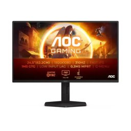 Monitor Gaming LED AOC AGON 25G4SXU, Full HD, 24.5", 0.3 ms, 310 Hz, Black