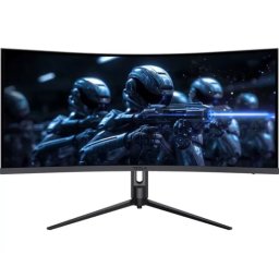 Monitor Gaming LED Curbat TESLA 34GH948BW, 34" WQHD, VA, 165 Hz, 5ms, Negru