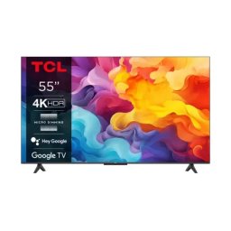 Televizor LED Smart TCL 55V6B (Gama 2024), 4K Ultra HD, 139 cm, Negru/Gri