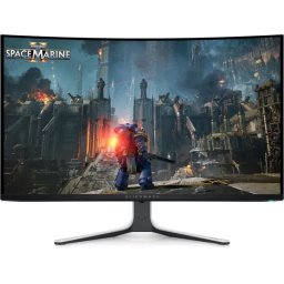 Monitor Gaming Curbat LED DELL Alienware AW3225QF, 31.5" UHD, QD-OLED, 240 Hz, 0.03 ms, Black/White