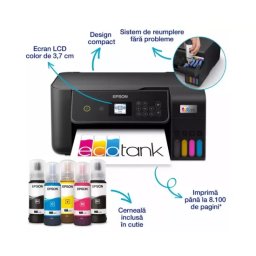 Multifunctionala Epson EcoTank L3280 C11CJ66426, InkJet CISS, Color, Format A4, Wi-Fi, Negru