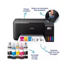 Multifunctionala Epson EcoTank L3230 C11CJ68407, InkJet CISS, Color, Format A4, Negru