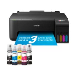 Imprimantă inkjet color Epson EcoTank L1270 C11CJ71407, CISS, A4, Wi-Fi, Negru