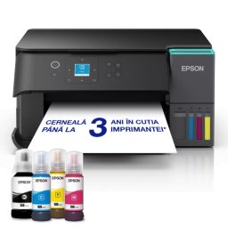 Multifunctionala Epson EcoTank L4360 C11CL41408, InkJet CISS, Color, A4, Duplex, Wi-Fi. Negru