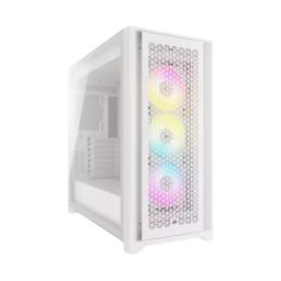 Carcasa PC CORSAIR iCUE 5000D Airflow True, Fara sursa, RGB, White