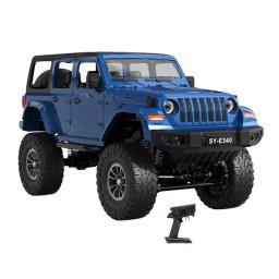 Masina RC DOUBLE EAGLE Jeep Crawler Pro E340-003BLUE, 1:14, 800mAh, Raza de actiune >25 m, Albastru