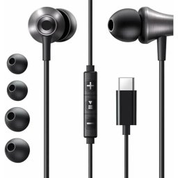 Căști Ugreen EP105 Black cu conector USB Type-C și microfon integrat