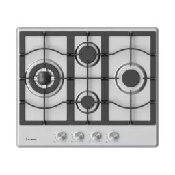 Plita incorporabila FRAM FBH-M4IWF-SS, 4 zone de gatit, Gaz, Argintiu