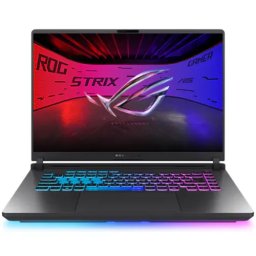 Laptop ASUS ROG Strix G16 (2025) G614PR-RV059, 16" WUXGA, AMD® Ryzen™ 9 8940HX, 16GB RAM, SSD 1TB, nVidia GeForce RTX 5070 Ti 12GB, Fara sistem de operare, Eclipse Gray