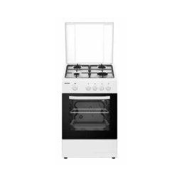 Aragaz pe gaz HEINNER HFSC-SME50WH, 4 Arzatoare, Dispozitiv de siguranta, 50 cm, Alb
