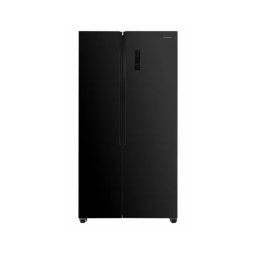 Combina frigorifica side by side HSBS-HM532NFGBKE++, 532 l, control touch, Inverter, No Frost, Clasa E, Negru