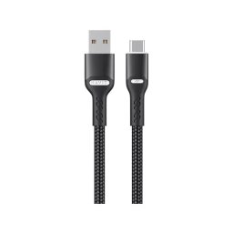 Cablu de date si incarcare HAVIT HVCB-CB6217-BK, USB-A la USB-C, 1 m, 60 W, Negru