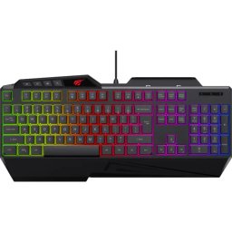 Tastatura gaming cu fir HAVIT KB488L, RGB, USB, Black