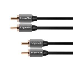 Cablu audio KRUGER & MATZ KM0305 2RCA - 2RCA, 1.8 m