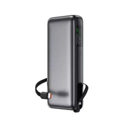 PowerBank ACEFAST M22-20000, 20000 mAh, 130 W, Display Digital, USB-C, USB, Cablu USB-C integrat, Gray