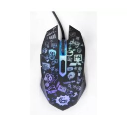Mouse optic cu fir Gembird MUS-6B-GRAFIX-01, 3600 DPI, 6 butoane, iluminare LED, negru/gri