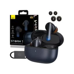 Căști wireless BASEUS Storm 1 Bluetooth 5.2 cu ANC, Negru