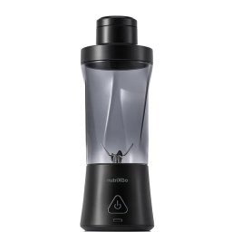 Blender Portabil TECHSUIT NUTRIXGO BP1, 0.7 L, 350 W, 6000 mAh, Negru