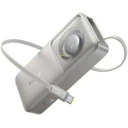 Powerbank Baseus OS Free2Pull 10000mAh 30W cu cablu USB-C retractabil - Negru