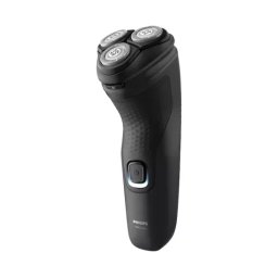 Aparat de ras PHILIPS Shaver Seria 1000 S1141/00, Capete 4D Flexibile, Capac de Protectie, Negru