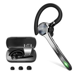 Casca Bluetooth TECHSUIT G7, Bluetooth 5.1, Black