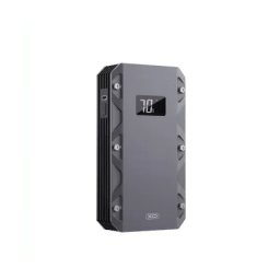 PoweBank XO Jump Starter CZ025, 10000 mAh, 2x USB-A, 1 x USB-C, Smart Display, Black