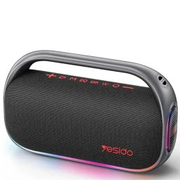 Boxa portabila YESIDO YSW31, Bluetooth 5.0, 80W, RGB, Black