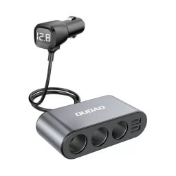 Incarcator Auto DUDAO R1Pro, 2 X USB, 3 x Iesire bricheta, Negru