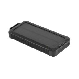 PowerBank cu panou solar KRUGER & MATZ KM0910, 10000 mAh, 5 W, 1 x USB, 1 x USB Type-C, 1 x MicroUSB, Black