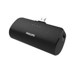 Acumulator Extern PHILIPS PH-DLP2510U, 2500 mAh, 9.25 W, cu conector micro-USB, Black
