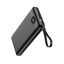 PowerBank VEGER C10 W1116, 10000 mAh, USB Type-A, USB Type-C, Lightning, micro USB, Black