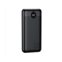 PowerBank VEGER L20S W2039PD, 20000 mAh, 2 x USB, USB Type-C, Black
