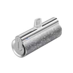 PowerBank VEGER Lipstick-C W0573, 5000 mAh, USB la USB Type-C, Silver