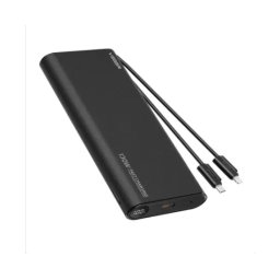 PowerBank VEGER TC130 W2503, 25000 mAh, 1 x USB Type-A, 1 x USB Type-C, 1 x Lightning, Black