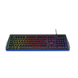 Tastatura gaming cu fir HAVIT KB866L RGB, USB, Black/Blue