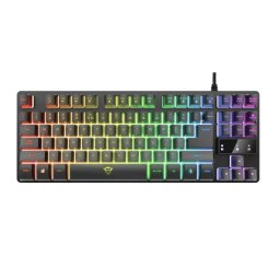 Tastatura gaming cu fir TRUST GXT 833 Thado TKL RGB LED USB Black