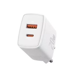 Incarcator retea BASEUS CCXJ-B02, Quick Charge, USB, USB Type-C, 20W, alb
