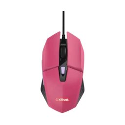 Mouse gaming cu fir TRUST GXT109P Felox 6400 DPI, optic, USB, roz