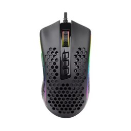Mouse gaming cu fir REDRAGON Storm M808RGB-BK – Precizie de 12400 DPI și iluminare RGB