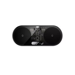 Incarcator wireless BASEUS WXSX010101 Digital LED Display, Dual Qi, 20W, USB Type-C, Negru