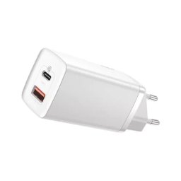 Incarcator retea BASEUS GaN2 Lite CCGAN2L-B02, USB, USB Type-C, Quick Charge, 65W, alb