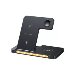 Incarcator wireless REMAX Minxl Pro RP-W70 3 in 1, 22W, USB Type-C, Negru