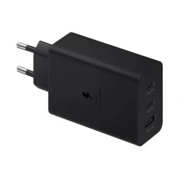 Incarcator retea SAMSUNG EP-T6530NBEGEU, 65W, 1 x USB-A, 2 x USB-C, Fast Charge, Black