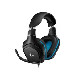 Casti gaming LOGITECH G432 7.1 Surround Sound, Black/Blue