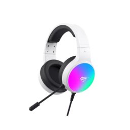 Căști gaming HAVIT H2043U-WH cu microfon, RGB, difuzoare 50mm, White